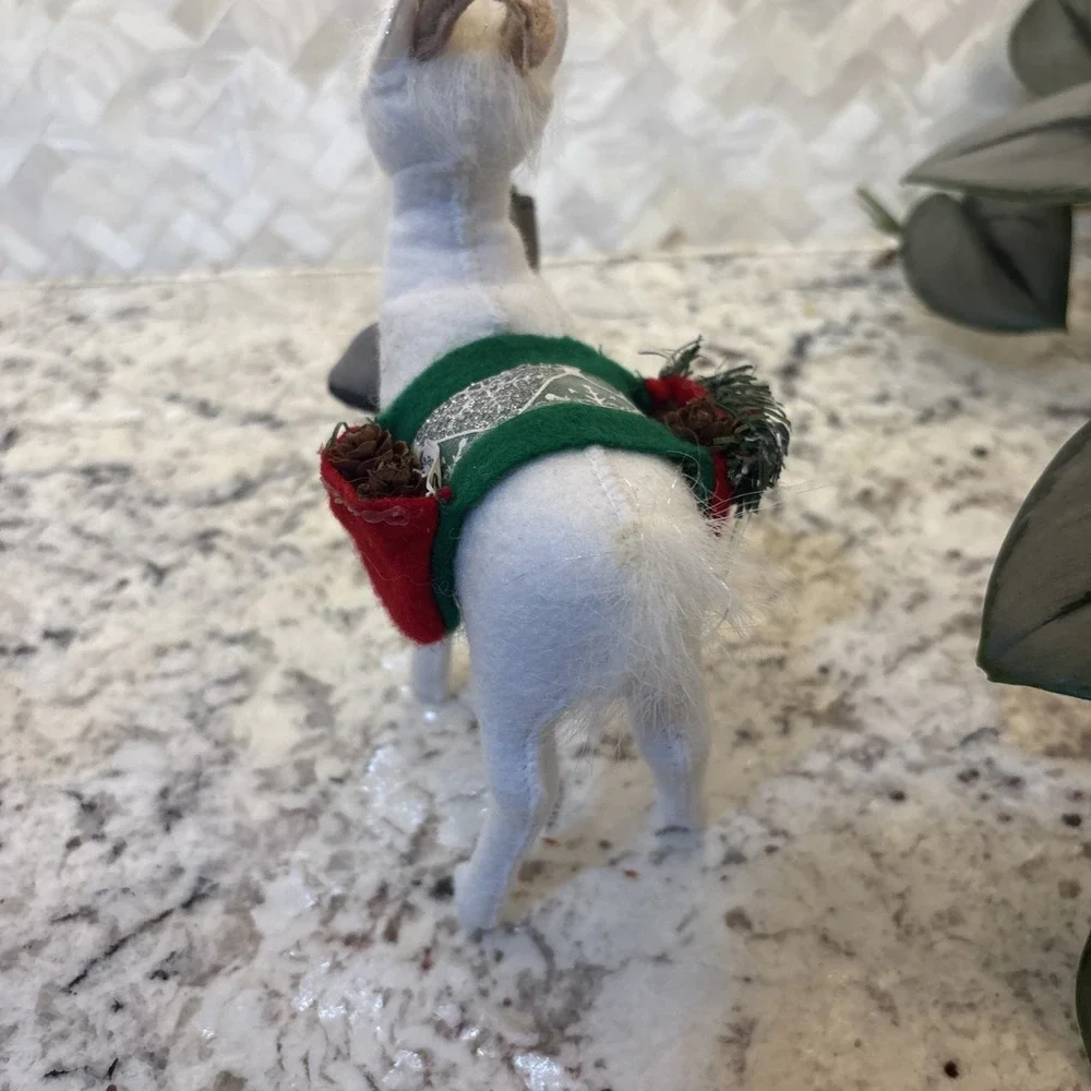 Annalee Christmas Santa and‎ Naughty Goat Dolls Damage Please read holidays